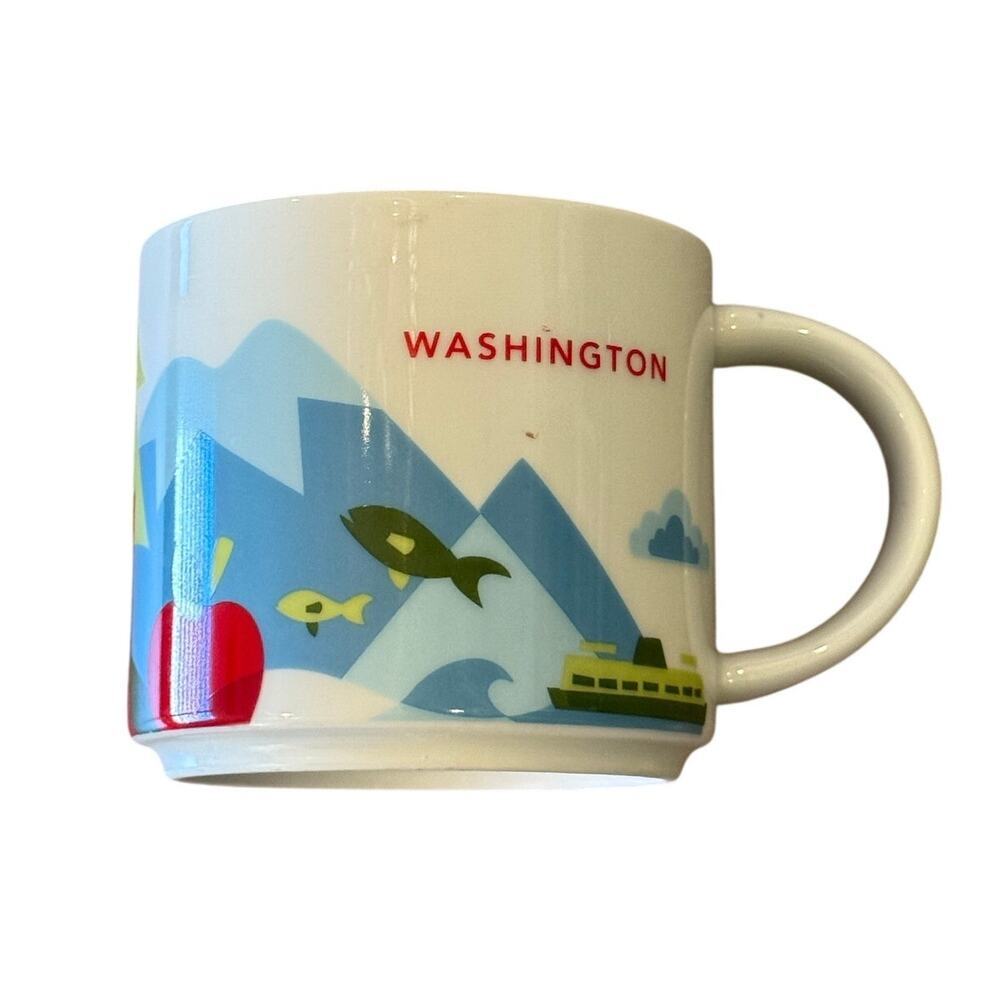 STARBUCKS Washington State You are Here Coffee Cup Mug Collectible